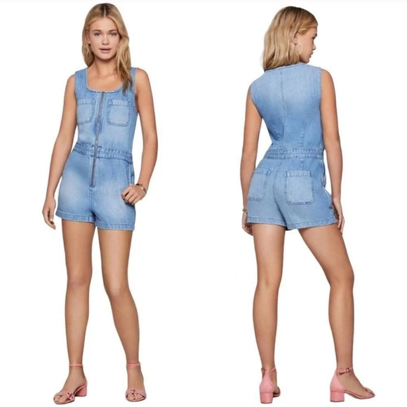 BCBG Denim Romper - Picture 1 of 5